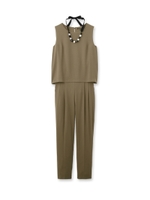 バックシャンオールインワン/カーキ(027)