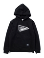 SWEATHOODIE FLAG LOGO/ネイビー