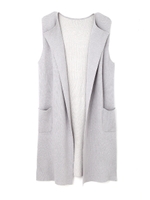 ジレワンピ前開き/グレー(020)