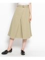 テンセルツイルラップ風スカート/ライトベージュ(051)