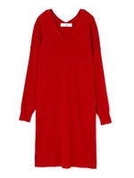 ウールベーシックニットワンピース/グレー(020)