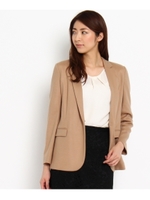 [L]やわらかウールジャケット/チャコールグレー(014)