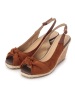 twinktwink 別注 スエード調ウエッジソールサンダル/ダークブラウン(043)