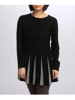 ニットフレアワンピース/ブラック(519)