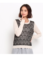 レースコンビニット/ブラック(019)