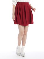 スウィートローズレースタックスカート/ボルドー