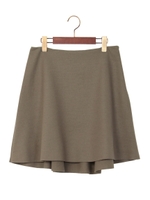 ★JC W圧縮 後ろぺプラム フレアスカート/Moca