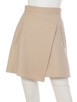 イレギュラーヘム台形スカート/ベージュ