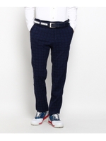 市松チェックストレッチパンツ/ネイビー(993)