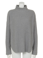 【BED&BREAKFAST】LOW GAUGE WAFFLE High neck/GRAY