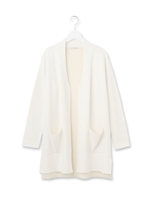 ノーボタンニットカーディガン/オフホワイト(003)