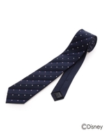 デザインシルクネクタイ(ミッキーマウス)/ネイビー(293)