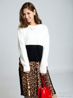 レオパードスウィッチングスカート/キャメル