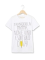 ロゴプリントクルーネックTシャツ/ホワイト(002)