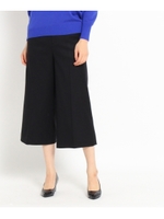 ワイドクロップドパンツ/ブラック(019)