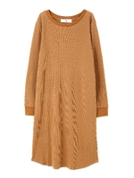 ワッフルワンピース/ベージュ(040)