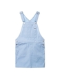 【MADEME/X-GIRL】CANVAS OVERALL DRESS/ライトブルー