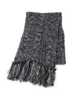 ケーブル杢マフラー/ブラック(019)