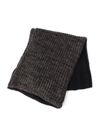 メランジケーブル編みスヌード/ブラック(019)