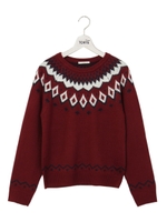 ノルディックニット/ホワイト