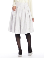 レトロフラワーミディ丈SK/オフ