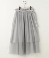 3WAYベロアリボンチュールスカート