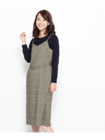 グレンチェックキャミワンピース/ブラウン(242)