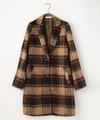 シャギーチェックチェスターコート