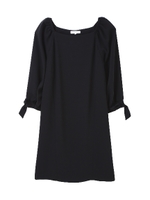 ボリュームスリーブワンピース/ブラック(010)