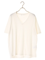 VネックTee/ホワイト