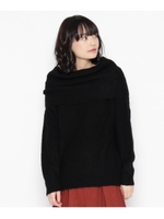 オフショルニットプルオーバー/ブラック(019)