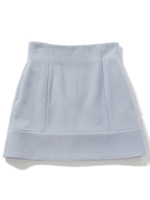 カラーウールスカート/ネイビー