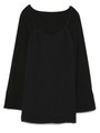 キャミソールセットワンピース/BLK