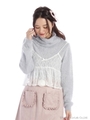 レースビスチェレイヤードシャギーTOPS/ブルー