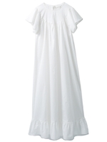 オーガニックコットンロングドレス/WHT