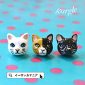 3匹のイタズラネコ ピアス