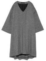 ツイードサックワンピース/GRY