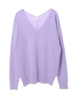 アクリルストレッチ両Ｖプルオーバー/オフホワイト