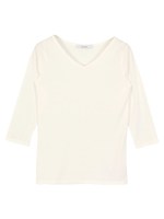 ヒートVネック7分袖Tシャツ/BEAUTY HEAT/ホワイト