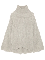 【emmi atelier】ラメタートルプルオーバー/BLU