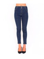 【ANAP】ハイウエストセンターラインデニムパンツ/BL