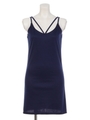 【LATINA】Vラインデザインワンピース/NVY