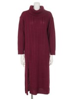 【chille anap】前スリットロングワンピース/BK