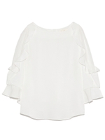 レディライクフリルブラウス/BLK