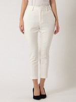 裏起毛プレスパンツ/ホワイト