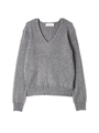 ワイドリブセットアップニット/グレー(020)