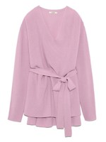 ウエストマークリラックスニットプルオーバー/GRY