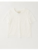 二重レースTシャツ/OLIVE