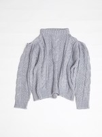 Relax cable knit/BEIGE