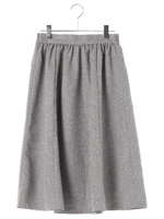 ギャザーミモレスカート/ネイビー